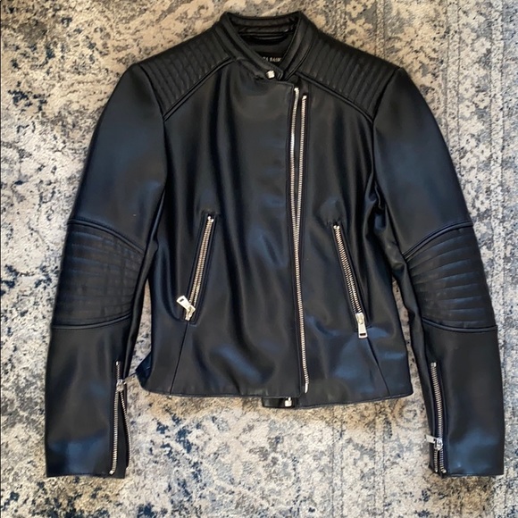 Zara Basic Motor Jacket - Picture 1 of 5
